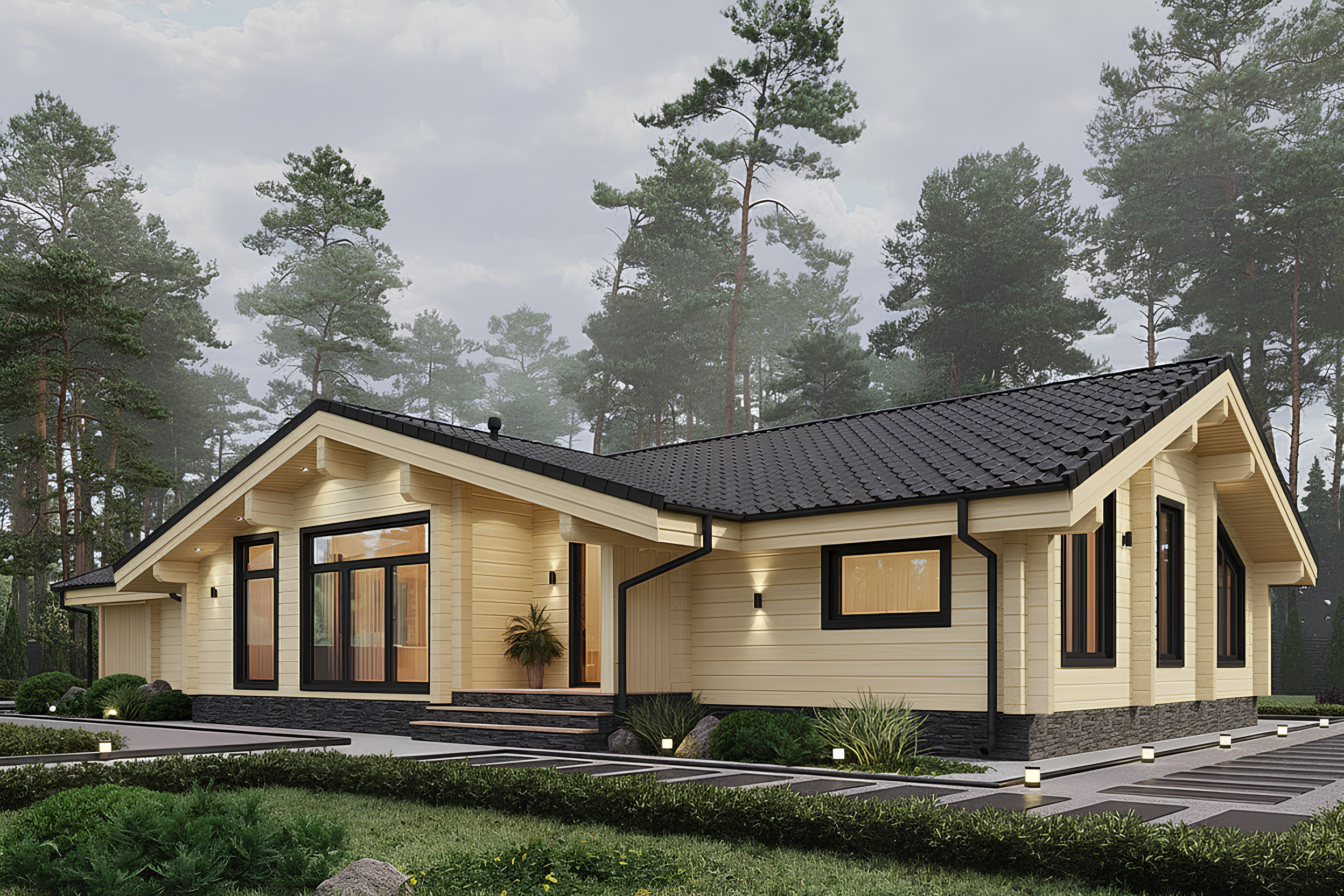 Дом из клееного бруса VZ-498